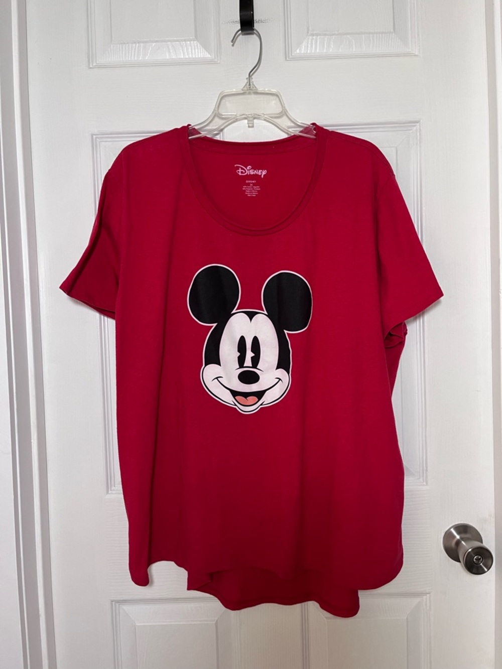 Disney Plus Red Tee with White Logo